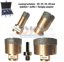 SKT Diamond SKT 226 PRO gyémánt lyukfúró készlet 20-35-45-68 mm (skt226005b) (skt226005b)