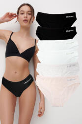 Dollcini Dollcini, Klasszikus női bugyi, 95% Pamut + Spandex-Többszínű, 6 db-os Csomag, 89102 - L (ZZC_89102_L)