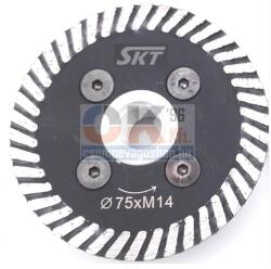 SKT Diamond SKT 519 turbo gyémánttárcsa 75mm× M14 (skt519075) (skt519075)