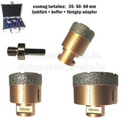 SKT Diamond SKT 226 PRO gyémánt lyukfúró készlet 35-50-68 mm (skt226003b) (skt226003b)