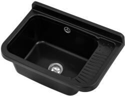 Gamma Gradia fali kézmosó, fekete, beépíthető (KGG50-BK)