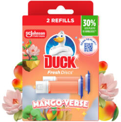 DUCK Fresh Discs Mango- Verse WC-öblítő korong utántöltő 2x36ml