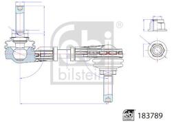 Febi Bilstein Brat/bieleta suspensie, stabilizator FEBI BILSTEIN 183789 (183789)
