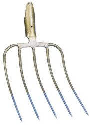 Kerbl Trágyázó villa, nyél nélkül 5 ágú, 31x24cm