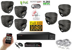 MS - Hybrid Light IP kamerarendszer 7 kamerával switchel 2 Mpix GD - 6212K7B