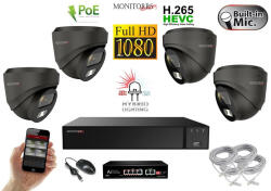  MS - Hybrid Light IP kamerarendszer 4 kamerával switchel 2 Mpix GD - 6212K4B