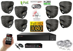  MS - Hybrid Light IP kamerarendszer 8 kamerával switchel 2 Mpix GD - 6212K8B