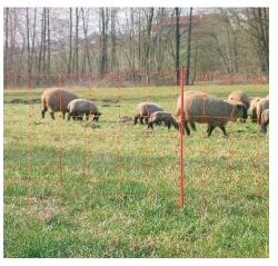 Kerbl Ovi Net villanypásztor háló 108 cm szimplatüskés karóval