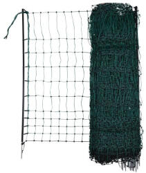 Kerbl Baromfiháló (nem elektromos) - zöld, 50 m x 106 cm, egy leszúrótüskével