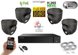 Monitorrs Security - Hybrid Light IP kamerarendszer 4 kamerával 2 Mpix GD - 6212K4