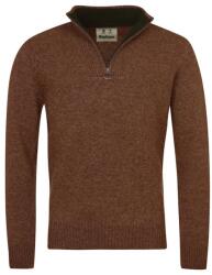 Barbour Nelson Essential Half Zip Sweatshirt - Dark Sand - XL