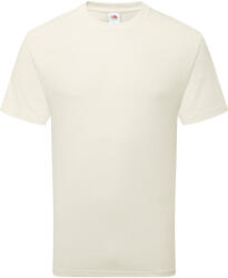 Fruit of the Loom Organikus pamutfonalból készült férfi rövid ujjú póló, Fruit of the Loom FN79, Natural-L (FN791108)