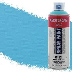 Royal Talens Amsterdam vízbázisú akrilfesték spray, 400 ml - 558, king's blue light