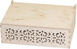  Fa doboz azsúros 232x172x82 mm (félkész fa termékek kreatív)