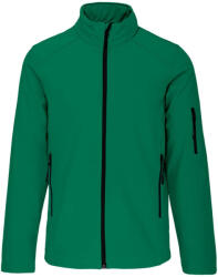 Kariban Férfi 3 rétegű softshell dzseki, Kariban KA401, Kelly Green-S (ka401kl-s)