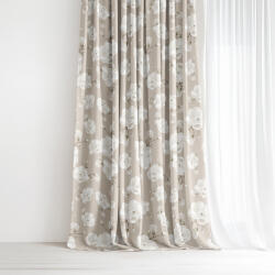 Goldea dekoratív drapéria - fehér virágok 180x150 cm