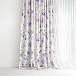 Goldea dekoratív drapéria - ibolya virágok 200x150 cm