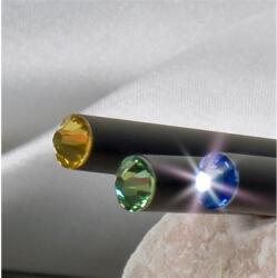 Art Crystella Ceruza, fekete, zafírkék SWAROVSKI® kristállyal, exkluzív, 17cm, ART CRYSTELLA® (TSWC011) - papiruniverzum