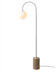 IT'S ABOUT ROMI Lampa podea din travertin natur si sticla alba Tivoli (TIVF030WH)