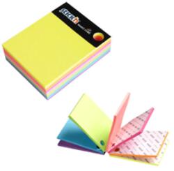 Stick'n Magic cube color 101 x 76 mm, 280 file, Stick'n - 7 culori neon (HO-21255)