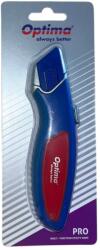 Optima Cutter Optima Pro, lama trapezoidala + 2 rezerve SK5, auto-retractabil, aluminiu cu rubber grip (OP-381000839) - ihtis