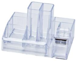 KEJEA Suport plastic pentru accesorii de birou, 8 compartimente, 148 x 87mm, KEJEA - transparent (KJ-K-099-TR)