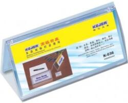 KEJEA Display nume pentru birou, din plastic, forma A, 75 x 210mm, KEJEA - transparent (KJ-K-395) - ihtis