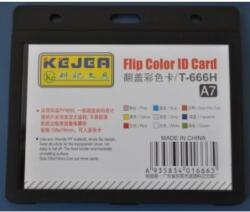 KEJEA Suport PP tip flip, pentru carduri, 105 x 74mm, orizontal, 5 buc/set, KEJEA - negru (KJ-T-666H) - ihtis