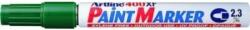 ARTLINE Marker cu vopsea ARTLINE 400XF, corp metalic, varf rotund 2.3mm - verde (EK-400XF-GR) - ihtis