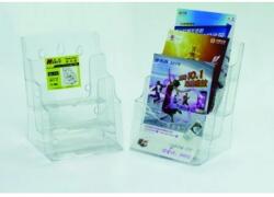 KEJEA Display plastic pentru brosuri, de birou/perete, 3 x A5, KEJEA (KJ-K-181)