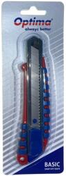 Optima Cutter Optima Basic, lama 9mm SK7, sina metalica, simplu (OP-381000187A) - ihtis