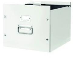 LEITZ Cutie depozitare LEITZ WOW Click & Store, pentru 15 dosare suspendabile, carton laminat, alb (L-60460001) - ihtis