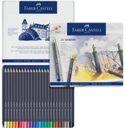 Faber-Castell Creioane colorate 24 culori Goldfaber cutie metal Faber-Castell (FC114724)