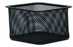 Q-CONNECT Suport metalic Mesh, pentru agrafe, forma patrata - 80 x 80 x 30mm, Q-Connect - negru (KF18475) - ihtis