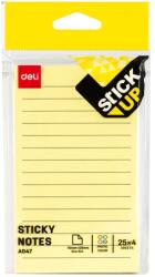 Deli Notes adeziv 76 x 126 mm 4 x 25 file R-V-G-A liniat DELI (DLEA047)