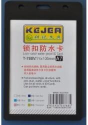 KEJEA Suport PP water proof snap type, pentru carduri, 74 x 105mm, vertical, 5 buc/set, KEJEA - transparent (KJ-T-788V)