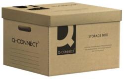Q-CONNECT Container arhivare cu capac detasabil, 515x305x350mm, carton 483gsm, Q-Connect - gri/negru (KF15850) - ihtis