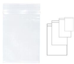 KANGARO Pungi plastic cu fermoar pentru sigilare, 100 x 150 mm, 100 buc/set, KANGARO - transparente (RD-341165) - ihtis