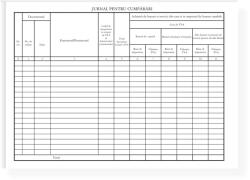 Jurnal pentru cumparari, A4, tipar fata, 100 file/carnet (TP019032)