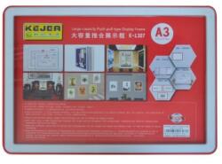 KEJEA Display nume din plastic, 420 x 210mm, KEJEA - rosu (KJ-K-1307-RE)