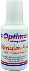 Optima Fluid corector Optima, 20ml, cu pensula, pe baza de solvent (garantie 3 ani) (OP-39000020)