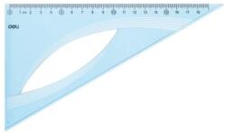 Deli Echer 18 cm 60 grade albastru transparent, DELI (DLEH15)