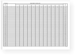  Document cumulativ, orizontal, A3, tipar fata, 100 file/carnet (TP019039)
