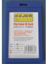 KEJEA Suport PP-PVC rigid, pentru ID carduri, 54 x 85mm, vertical, KEJEA -albastru (KJ-T-984V-BL) - ihtis