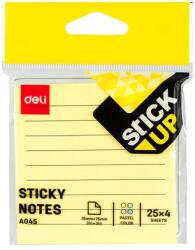 Deli Notes adeziv 76 x 76 mm 4 x 25 file R-V-G-A liniat DELI (DLEA045)