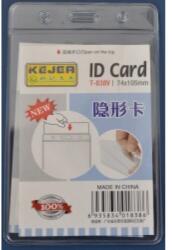 KEJEA Buzunar PVC, pentru ID carduri, 74 x 105 mm, vertical, 10 buc/set, KEJEA - cristal (KJ-T-838V) - ihtis