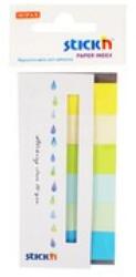 STICKN Stick index hartie color 45 x 15 mm, 6 x 30 file/set, Stick"n - 6 culori neon si pastel (HO-21596)
