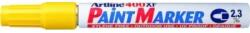 ARTLINE Marker cu vopsea ARTLINE 400XF, corp metalic, varf rotund 2.3mm - galben (EK-400XF-YE) - ihtis