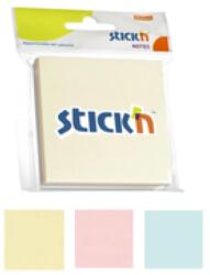 Stick'n Notes autoadeziv 76 x 76 mm, 3 x 50 file/set, Stick'n - 3 culori pastel (HO-21092)