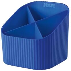HAN Suport pentru instrumente de scris, 4 compartimente, HAN X-Loop - albastru (HA-17238-914)